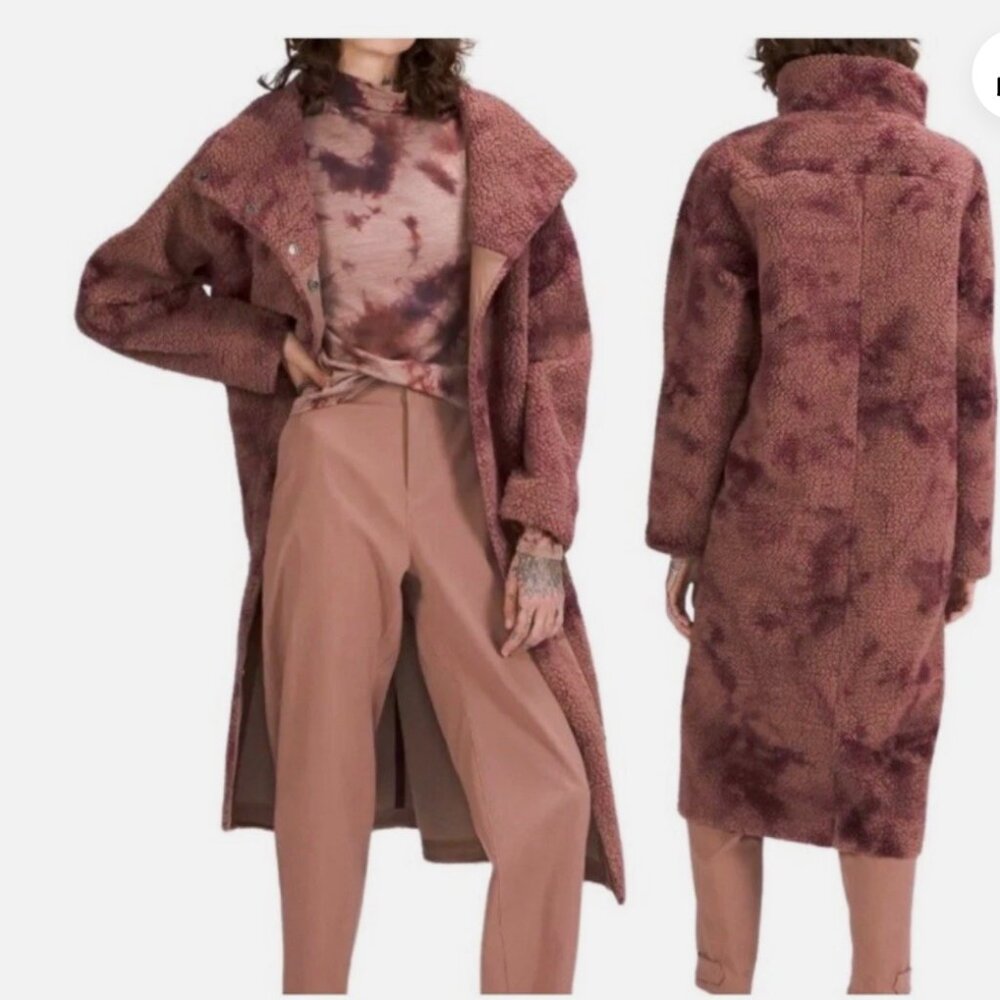 Lululemon Cozy Mauve Sherpa Jacket SIZE  6